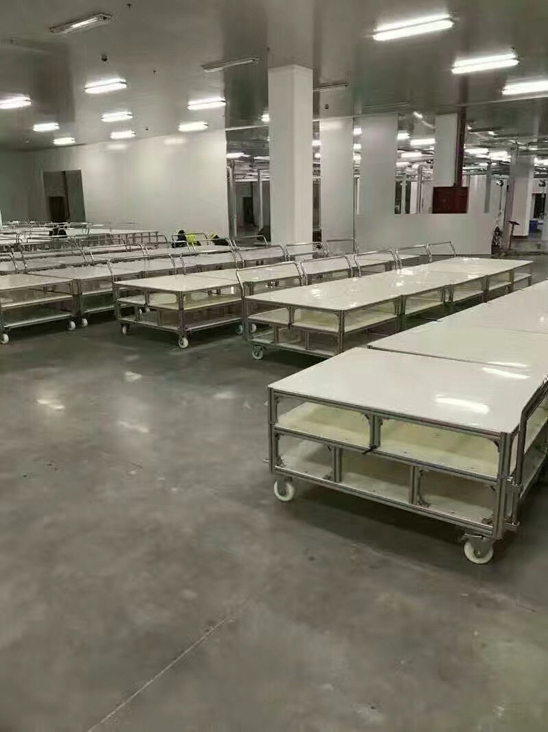 小蝌蚪.WWW工厂车间生产线多层带轮工作车